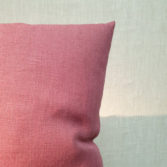 Cushion Linen Basic Ginger Red 45x45