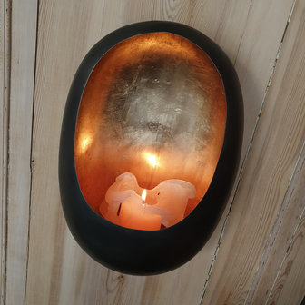 Egg Candle Holder Wall Zinc