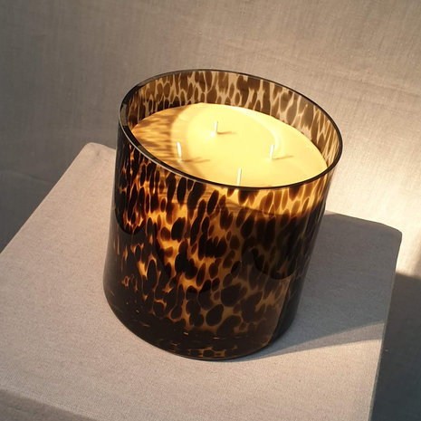 Scented Candle Spotted 'Savane' Big